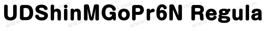 UDShinMGoPr6N Regular字体转换